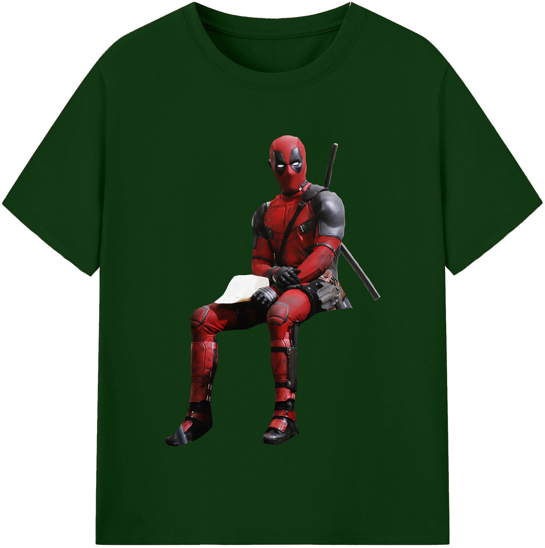 （画像用） Deadpool デッドプール 綿100％半袖Tシャツ（フロントプリント）